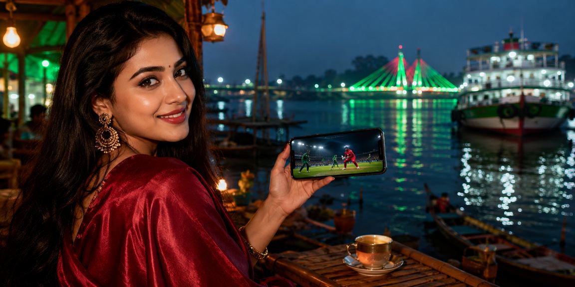 ময়মনসিংহে ক্রিকেট বেটিং অডস দেখছেন একজন উৎসাহী